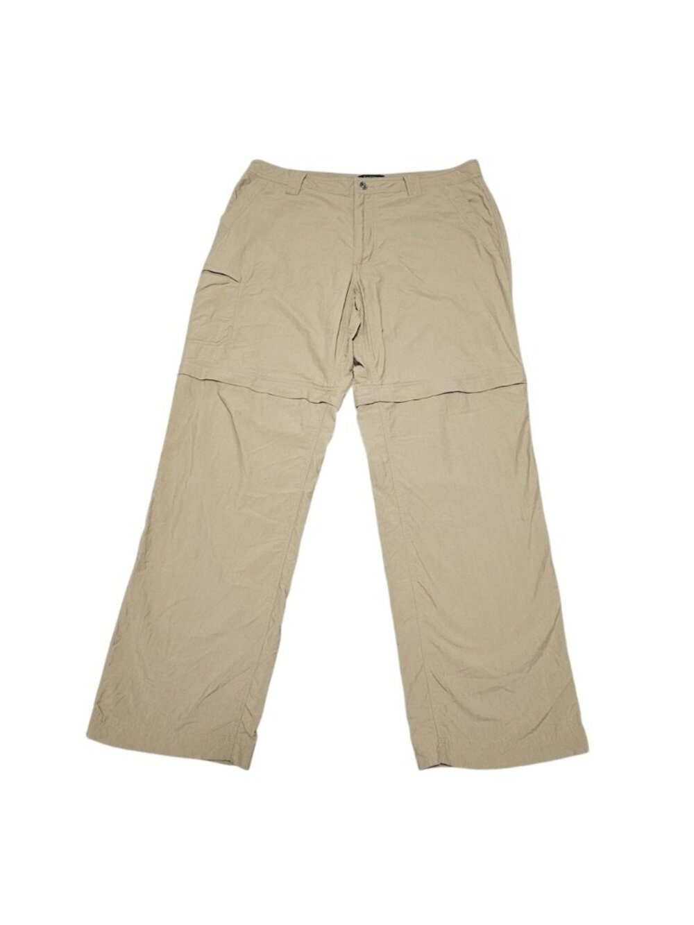 Marmot Mens Sz 38 Convertible Hiking Cargo Pants Khaki Tan Nylon Zip Off B64490